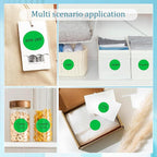 2 Inch Round Color Coding Labels (500 Count) - Green Dot Stickers Circle Labels with Dispenser Box for Warehouse, Filing, Industrial, Office Organization