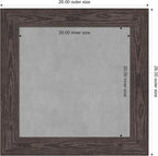 Amanti Art Black Framed Magnetic Board 26x26 Medium Vision Board for use with Magnets, 100% Metal Sheet to Display Items as Office Decor or for Home Organization in mudroom, Kitchen or Kids Room