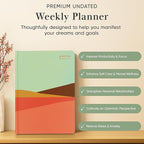 Mantra Planner 2026 Planner, Daily Journal & Gratitude Journal All-In-One with To Do List, Self Care Prompts & Habit Tracker - 7 x 10 - Morning