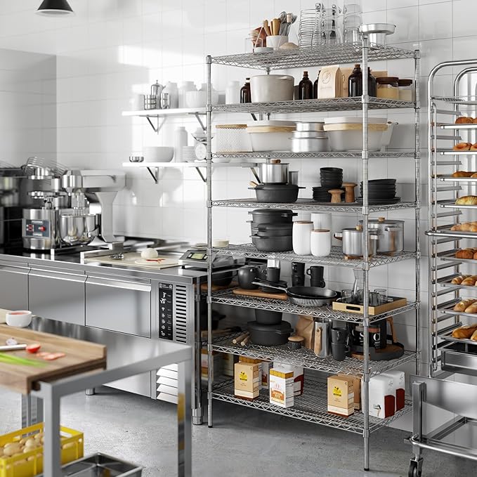 Regal Altair 24" Deep x 42" Wide x 86" Height Wire Shelving Kit | 8-Tier | NSF Commercial Storage Rack Unit