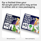 ARTISTRO 42 Acrylic Paint Pens, Art Set Acrylic Markers for Textile, Canvas, Rock, Glass, Wood, Paper, Pumpkin, DIY, Paint Markers for Kids and Adults