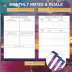 CAGIE Planner 2025-2026: 18 Months Jul 2025 - Dec 2026 Calendar Planners Weekly and Monthly 8.5" x 11" Large Spiral Planners for Women Hourly Daily Yearly Agenda with Tabs Stickers, Marble
