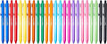 Amazon Basics Multi Colored Ballpoint Pens for Smooth Writing, Assorted Colors, Retractable, 24-Pack