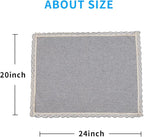 MINJIATEX Couch arm Covers,Non-Slip lace Sofa arm Covers Set of 2 Washable Sofa armrests Covers for Living Room Recliner Chair arm Cover Protectors for Leather Sofa armrest slipcover (MYS-Grey)