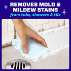 Mr. Clean Magic Eraser Sponge, Bathroom Cleaner, Shower Cleaner, Tub Cleaner, Soap Scum Remover, Bathroom Cleaning Supplies, Dawn Cleaning Power with Lemon Scent, 2 in 1 Bath, 5ct