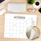 2026 Desk Calendar - 18 Month Desktop Calendars (Jan 2026–Jun 2027),Large 22x17 Monthly Calendar with Home & Office Floral Desk Pad Calendars (Apricot, 22*17)