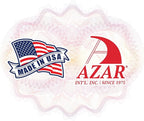 Azar Displays 193732 8.5" W x 11" H 3-Sided Sign Holder with Revolving Base (White)