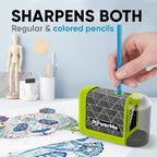 Battery-Operated Electric Pencil Sharpener for Kids, School, Home, Office - for No. 2 Pencils and Colored Pencils