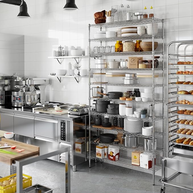 Regal Altair 14" Deep x 48" Wide x 96" Height Wire Shelving Kit | 10-Tier | NSF Commercial Storage Rack Unit