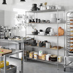 Regal Altair 24" Deep x 60" Wide x 86" Height Wire Shelving Kit | 5-Tier | NSF Commercial Storage Rack Unit