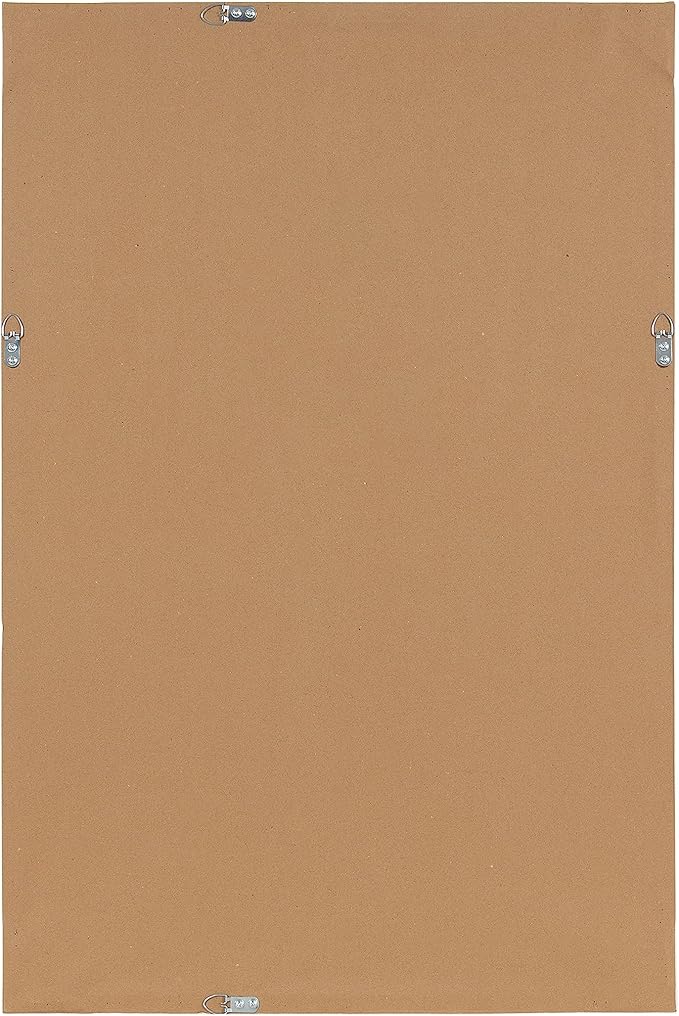 Kate and Laurel Makenna Traditional Linen Fabric Pinboard with Stunning Beaded Frame, 24x36, White