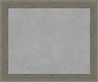 Amanti Art Grey Framed Magnetic Board 39x47 X-Large Vision Board for use with Magnets, 100% Metal Sheet to Display Items as Office Decor or for Home Organization in mudroom, Kitchen or Kids Room