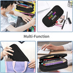 Pazacon Custom Pencil Case for Kids with Name Photo Text, Personalized Pencil Box for Women Men, Customize Pen Pouch Organizer School Supplies for Teen Students