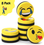 Mr. Pen- Smiley Magnetic Whiteboard Erasers, 8 Pack - Mini, Cute, Dry Erase
