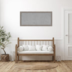 Amanti Art Grey Framed Magnetic Board 23x51 Oversize Vision Board for use with Magnets, 100% Metal Sheet to Display Items as Office Decor or for Home Organization in mudroom, Kitchen or Kids Room