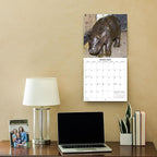 2026 Moo Deng Monthly Wall Calendar | Pygmy Hippopotamus Animal Calendar 2025-2026