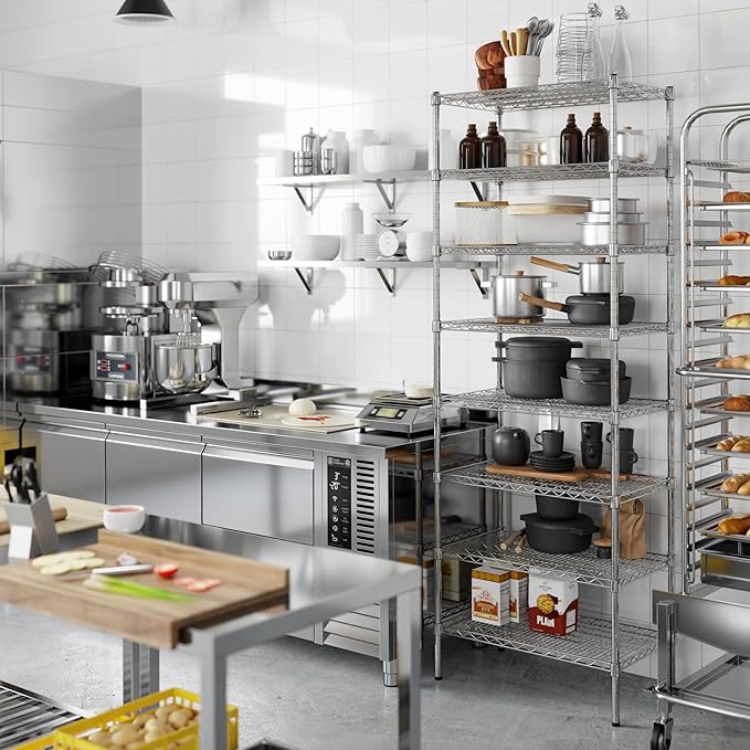 Regal Altair 18" Deep x 30" Wide x 86" Height Wire Shelving Kit | 8-Tier | NSF Commercial Storage Rack Unit