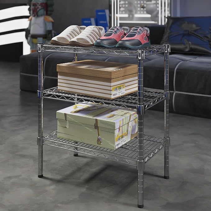 Regal Altair 14" Deep x 24" Wide x 27" Height Wire Shelving Kit | 3-Tier | NSF Commercial Storage Rack Unit