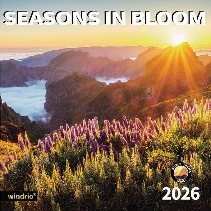 2026 Wall Calendar,Calendar 2026, July 2025 - December 2026, Wall Calendar Seasons In Bloom, 12" x 24" Opened,Full Page Months Thick & Sturdy Paper for Gift Perfect Calendar Organizing & Planning