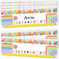 WALENGIF 36 Pcs Desk Name Tags for Classroom - Colorful Students Name Plates for Desks - Multipurpose Manuscript Name Tags for Student Desks Kindergarten Preschool 1st 2nd 3rd Grade Teaching Supplies