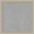 Amanti Art Silver Framed Magnetic Board 24x24 Medium Vision Board for use with Magnets, 100% Metal Sheet to Display Items as Office Decor or for Home Organization in mudroom, Kitchen or Kids Room
