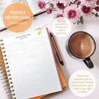 Christian Planner 2026 Daily Planner - Faith Based Monthly and Weekly Planner, Vision Board, and Habit Tracker - 2026 Calendar, Personal Organizer and Devotional Journal (Sprial, Cherry)