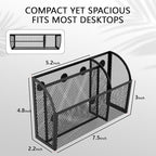 UVGVA Magnetic Pencil Holder Markers Dry Erase Holder for Whiteboard 3-Grid Locker Organizer for Fridge, Home, School and Office
