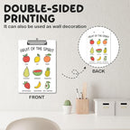APIILVPQ Fruits Clipboard，Bible Verse Clipboards with Low Profile Clip for Office School Use, Inspirational Wooden Clip Boards for Nurses Teachers Students - A05