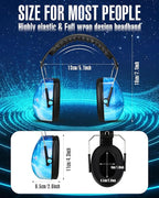 Copkim 12 Pcs Hearing Protection Ear Muffs NRR 28dB Noise Reduction Headphones Shooting Ear Protection Earmuffs (Starry Sky Blue)