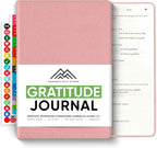 Gratitude & Self-Care Journal - Guided Mindfulness & Mental Health Journal All-in-One with Prompts for Self Discovery - Daily Journal for Men & Women by PRODUCTIVITY STORE (A5, Pink)