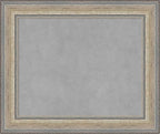 Amanti Art Silver Framed Magnetic Board 21x25 Small Vision Board for use with Magnets, 100% Metal Sheet to Display Items as Office Decor or for Home Organization in mudroom, Kitchen or Kids Room