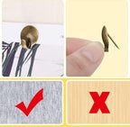 Zhengmy 30 Pcs Metal Cubicle Hooks Fabric Panel Wall Hooks Cubicle Clips Push Pins Picture Hangers for Bulletin Board 20 Lbs Kitchen Office Home Accessories Supplies(Bronze)