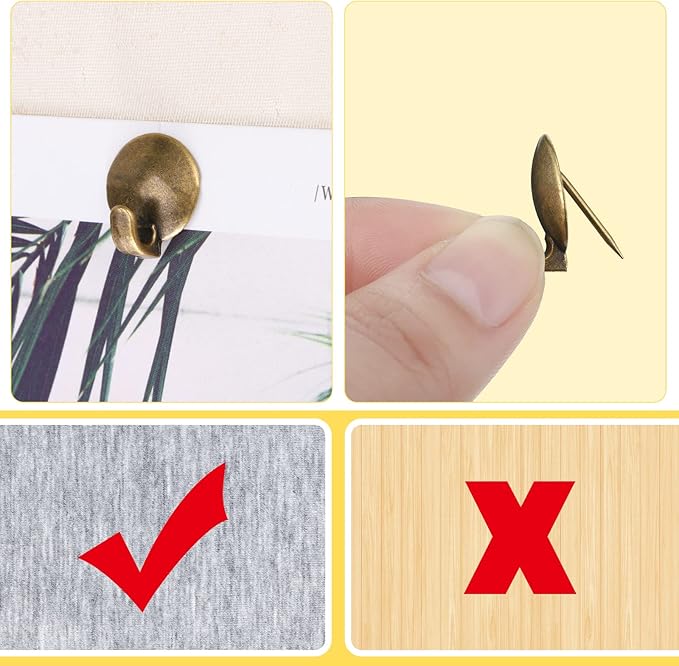Zhengmy 30 Pcs Metal Cubicle Hooks Fabric Panel Wall Hooks Cubicle Clips Push Pins Picture Hangers for Bulletin Board 20 Lbs Kitchen Office Home Accessories Supplies(Bronze)
