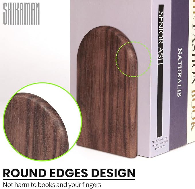 Book Ends,Bookends Wood Book Ends Universal Economy Bookend (1, Large)