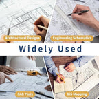 Wide Format Paper Roll,36" x 150 ft Plotter Paper with 2 Inch Core for CAD and Inkjet Printing Premium Bond Papers for Engineering Architectural and Maps（1 roll）