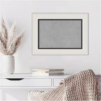 Amanti Art Silver Framed Magnetic Board 18x24 Small Vision Board for use with Magnets, 100% Metal Sheet to Display Items as Office Decor or for Home Organization in mudroom, Kitchen or Kids Room