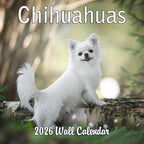 2026 Chihuahuas Monthly Wall Calendar | Cute Dogs Calendar September 2025 - December 2026