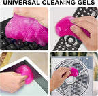 FiveJoy Car Cleaning Gels, 4-Pack Universal Auto Detailing Tools Car Interior Cleaner Putty, Dust Cleaning Mud for PC Tablet Laptop Keyboard, Camera, Printers, Calculator - 320g (2.8oz/pcs) (Pink)
