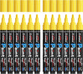 Overseas Yellow Paint Pens Paint Markers - Permanent Acrylic Markers 12 Pack, Water-Based, Quick Dry, Waterproof Marker Pen for Rock, Wood, Plastic, Metal, Canvas, Glass, Mugs. Medium Tip