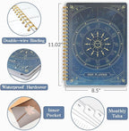2026 Planner 8.5 x 11, Large Weekly Monthly Planners with Tabs, A4 Spiral Bound Daily Calendar 2026 Planner, 12 Month Agenda from Jan. to Dec., Flexible Cover Appointment Book(Blue Tarrow)