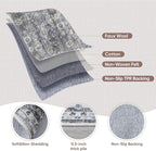 Rugcomf Area Rug 5x7 Washable Rug Boho Soft Non-Slip Non-Shedding Faux Wool Vintage for Living Room, Bedroom Rug, Farmhouse, Dining Room, Indoor, Kids Playroom (Grey)