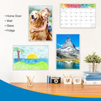 Magnetic Sign Holder 11 x 17, 20 Pack Rigid Magnetic Paper Holder Poster Display Frame, Clear Plastic Document Protectors with Magnet & Adhesive, Adhesive Frame for Wall Door Fridge Window