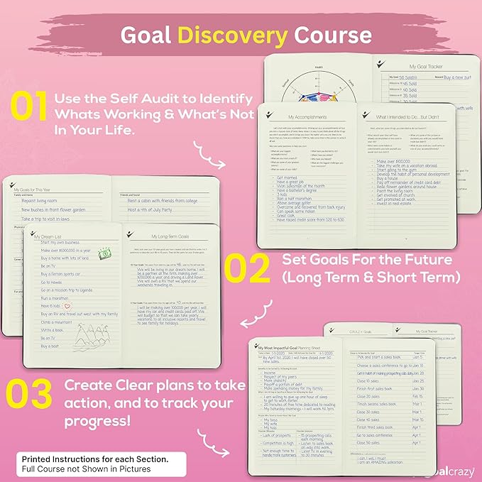 Undated Daily Planner to Achieve Your Goals 2025-2026 - 90 Day Guided Journal & Productivity Organizer with Goal Setting, Habit Tracker, To Do List, Academic & Work Calendar, Leather Hardcover - Rose Gold