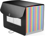 ABC life 26 Pockets Expanding File Folder, Letter A4 Accordion File Organizer, 3 Tab File Folder, Portable Monthly Paper Bill Tax Receipt Organizer with Colorful A-Z Alphabetical Tabs - Black