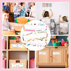 30 Name Tags for Classroom Cubbies, 3x9 in Colorful Name Plates for Desks, Classroom Must Haves for Teachers Elementary - A05