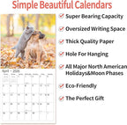 2026 Wall Calendar,Calendar 2026, November 2025 - December 2026, Wall Calendar Kittens and Puppies, 12" x 24" Opened,Full Page Months Thick & Sturdy Paper for Calendar Organizing & Planning