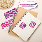 1000pcs 2026 Year Stickers, 3/4x1-1/2 Inch 26 Year Colored Self-Adhesive Stickers File Folder Labels Decals for Tab File Folders Office Supplies (Rose Red and Gradient)