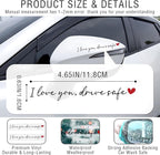 8PCS Car Stickers,I Love You Drive Safe Mirror Sticker,Cars Decals,Car Accessories Waterproof Vinyl Rearview Mirror Decal Decor,Cute Auto Stickers&Decals for Women Christmas Birthday Gift for Her/Him