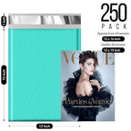 Fuxury Bubble Mailers 12x15" 250 Pack Padded Envelopes Large Padded Mailer Strong Adhesion,Self-Seal Envelope for Mailing Small Business,Magazine, Clothing, Teal