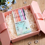 Piochoo Gel Pens, Quick Dry Black Gel Ink Pens Fine TIp, No Smudge, Smooth Writing Cute Aesthetic Pen for Women Nurses School Office Supplies